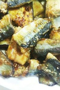 秋刀魚と茄子の蒲焼き