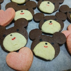 簡単♪くまちゃん♡アイスボックスクッキー