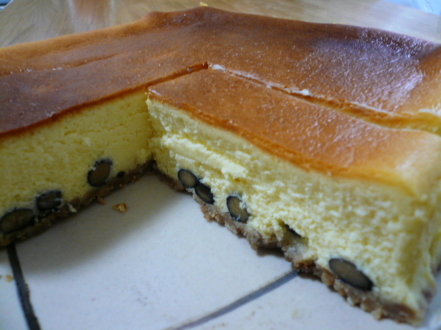 ニューヨークチーズケーキ　黒豆入りの画像