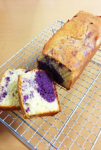 紫芋とクリームチーズのパウンドケーキ