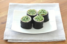 ごま和えいんげんの海苔巻き