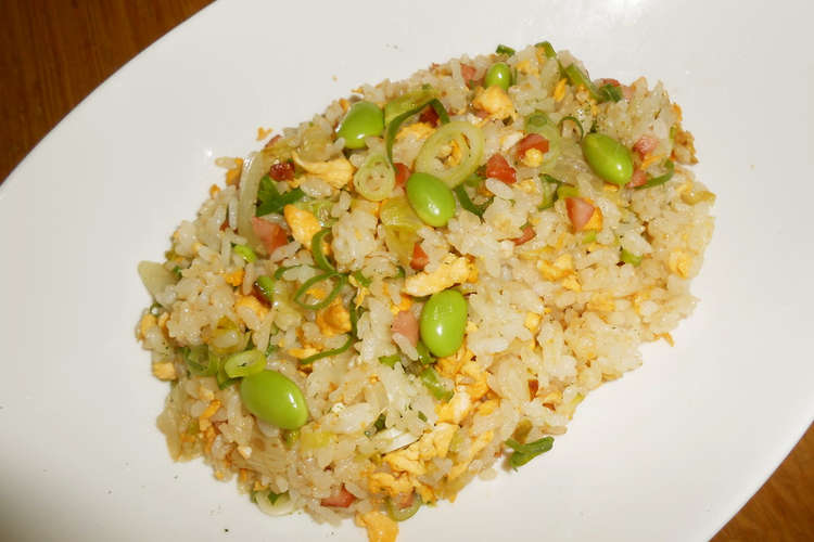 えだまめ入りレタスチャーハン レシピ 作り方 By にゃんこの部屋 クックパッド 簡単おいしいみんなのレシピが359万品