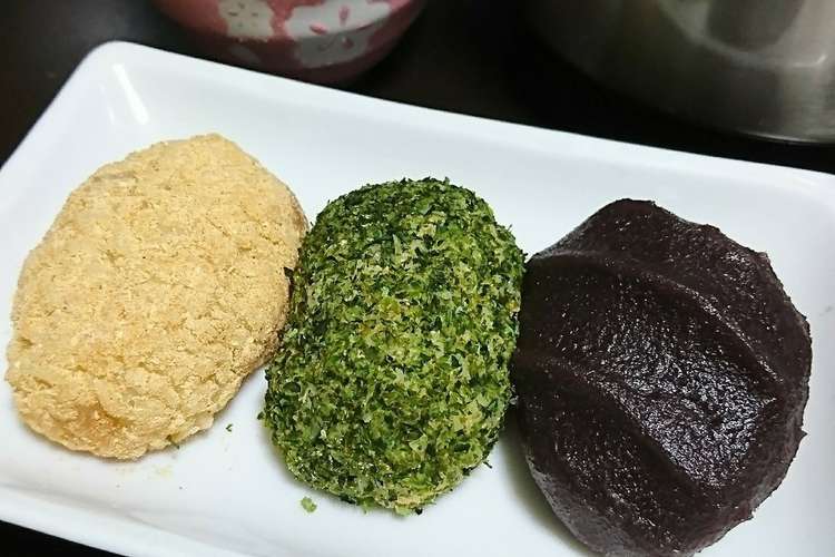 冷凍餅でもち米いらずの簡単おはぎ レシピ 作り方 By けぺたろ クックパッド 簡単おいしいみんなのレシピが355万品