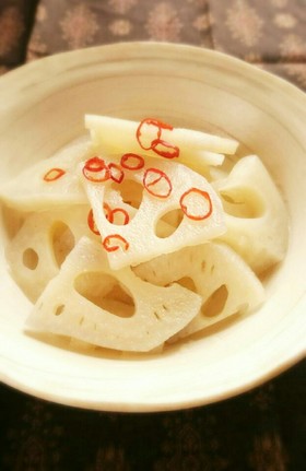 白だしで★簡単!れんこんの漬物