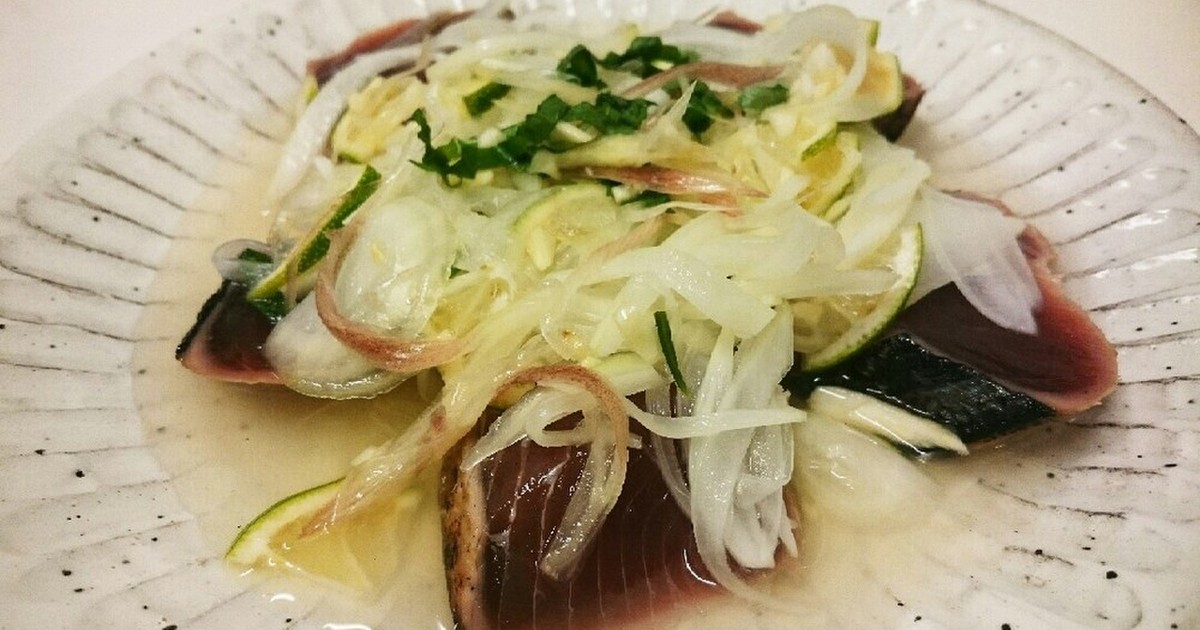 高知四万十 居酒屋 鰹の塩たたき レシピ 作り方 By 伊良湖1173 クックパッド 簡単おいしいみんなのレシピが367万品
