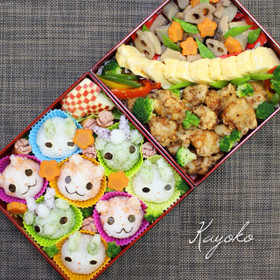 妖怪ウオッチプニプニ 運動会キャラ弁