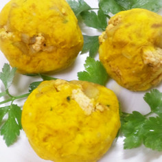 南瓜とジャガイモのカレーボール 南瓜とジャガイモのカレーボール