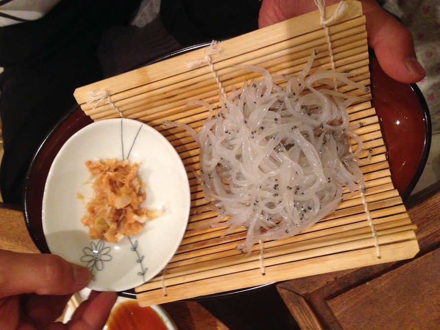 霞ヶ浦産　生白魚のネギ味噌和えの画像