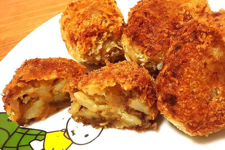 カレールーでカレーコロッケ レシピ 作り方 By 幸せの青いインコ クックパッド 簡単おいしいみんなのレシピが352万品