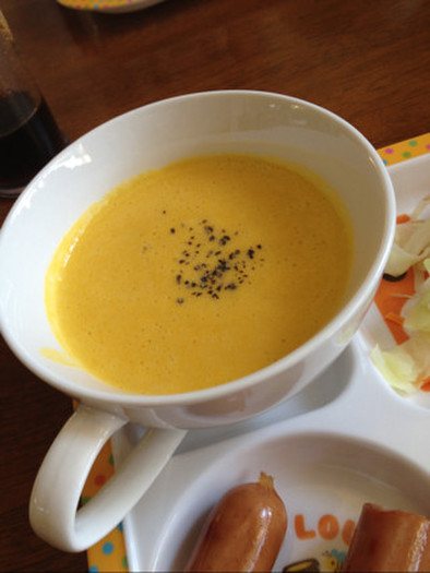 豆乳かぼちゃスープの写真
