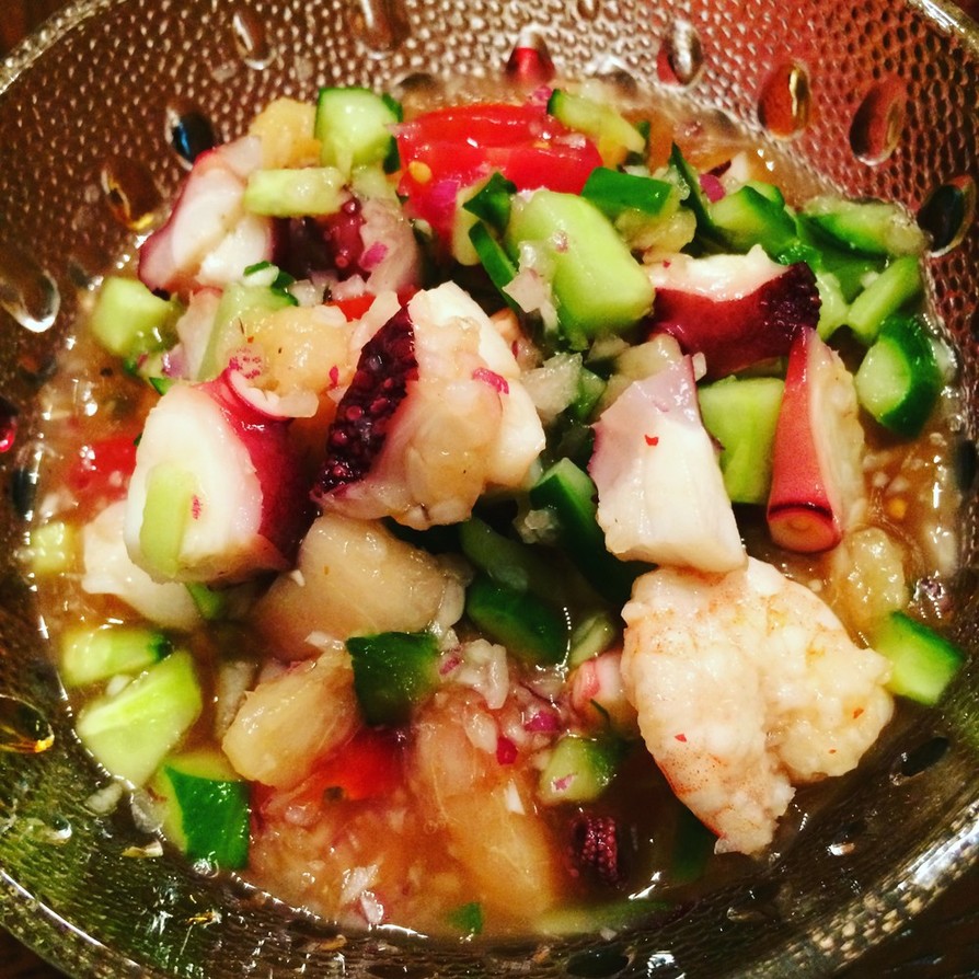 セビーチェキュウリカップのレシピ