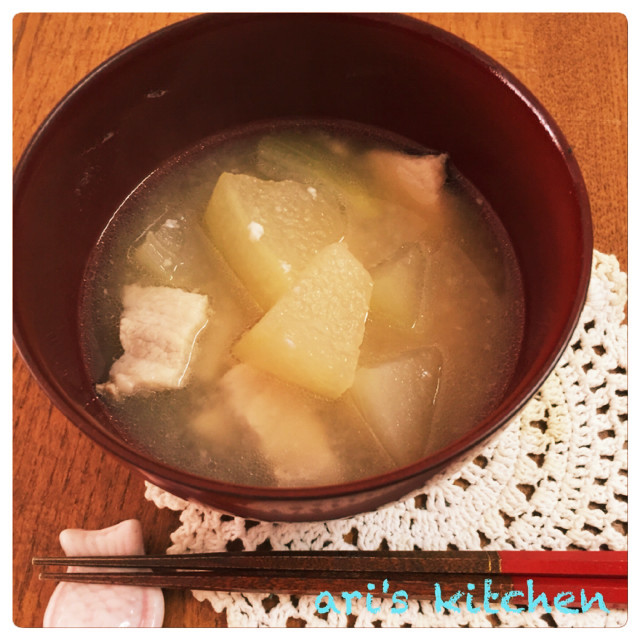 冬瓜と豚の塩麹スープの画像