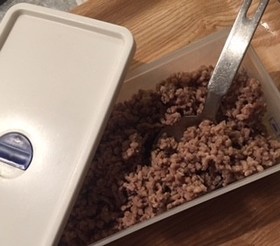 豚ひき肉だけ炒め