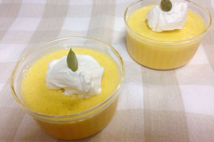 レンジで作る かぼちゃプリン レシピ 作り方 By たかむ クックパッド