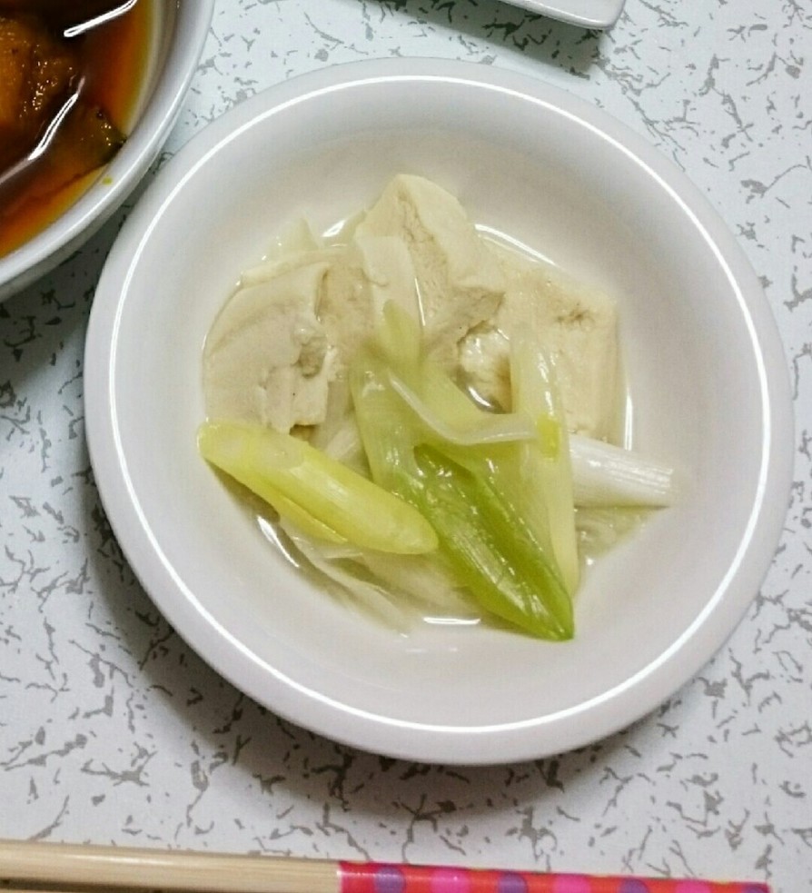凍り豆腐と長ねぎの中華あんかけ♪の画像