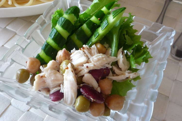 サラダをお洒落に しましまきゅうり レシピ 作り方 By 文蔵子 クックパッド 簡単おいしいみんなのレシピが353万品