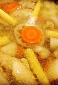 鶏肉と根菜の生姜煮 元気の出る台湾スープ