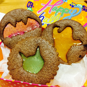 ハロウィンのステンドグラス風クッキー