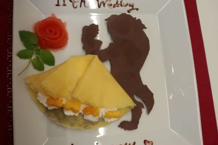 美女と野獣のデザートプレート