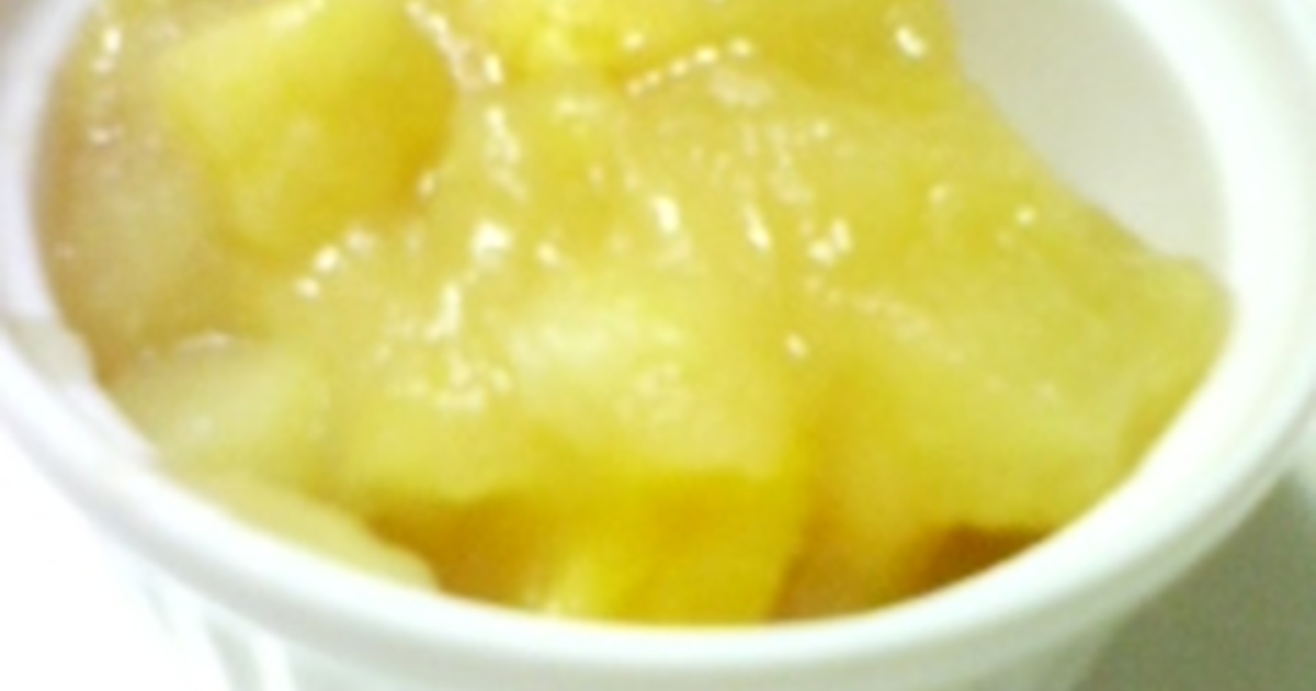 離乳食 りんごとサツマイモのコンポート レシピ 作り方 By 小林みこたん クックパッド
