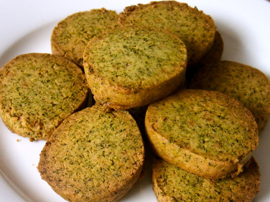 緑茶粉末クッキーの画像