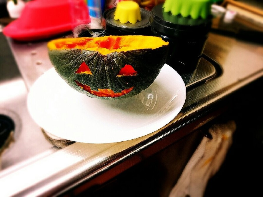 カボチャカップの濃厚パンプキンプリンの画像
