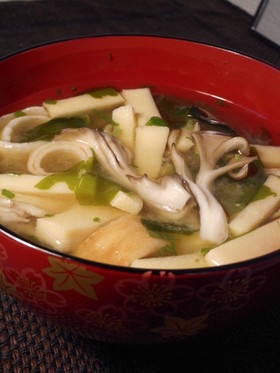 高野豆腐のお味噌汁