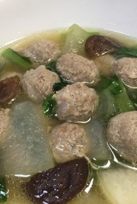 簡単‼肉団子と野菜の中華スープ