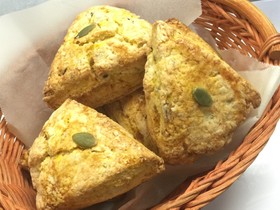 かぼちゃ煮物でスコーン 甘煮をリメイク!