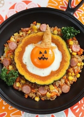 ハロウインな目玉焼き