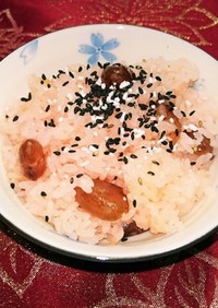 甘納豆の赤飯