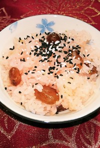 甘納豆の赤飯
