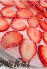 *2007年雛祭りケーキ*苺チーズケーキ