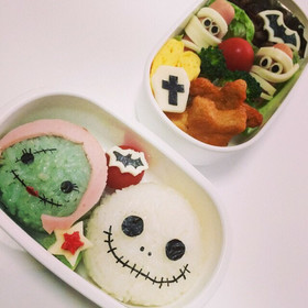 ツムツム*ジャック&サリー弁当