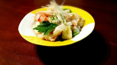 ✿揚げ高野豆腐の海老そぼろあん✿の写真