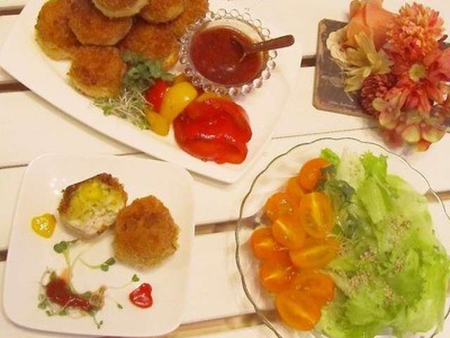 コロッケバーグ フライパンで合体おかず レシピ 作り方 By Naoguri705 クックパッド