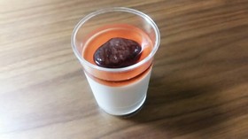 渋皮煮のシロップでリメイク!簡単プリン♪