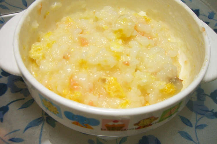 離乳食 ６ 完了まで 簡単卵がゆ レシピ 作り方 By とむまろ クックパッド 簡単おいしいみんなのレシピが360万品