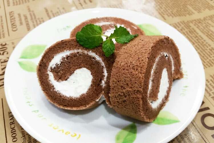 ふわふわ チョコロールケーキ レシピ 作り方 By ときんときん クックパッド 簡単おいしいみんなのレシピが349万品
