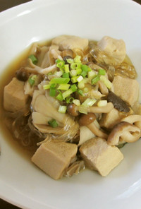 小さなこうや❤高野豆腐と葛きりのきのこ煮
