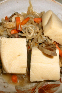 高野豆腐と切り干し大根の煮物