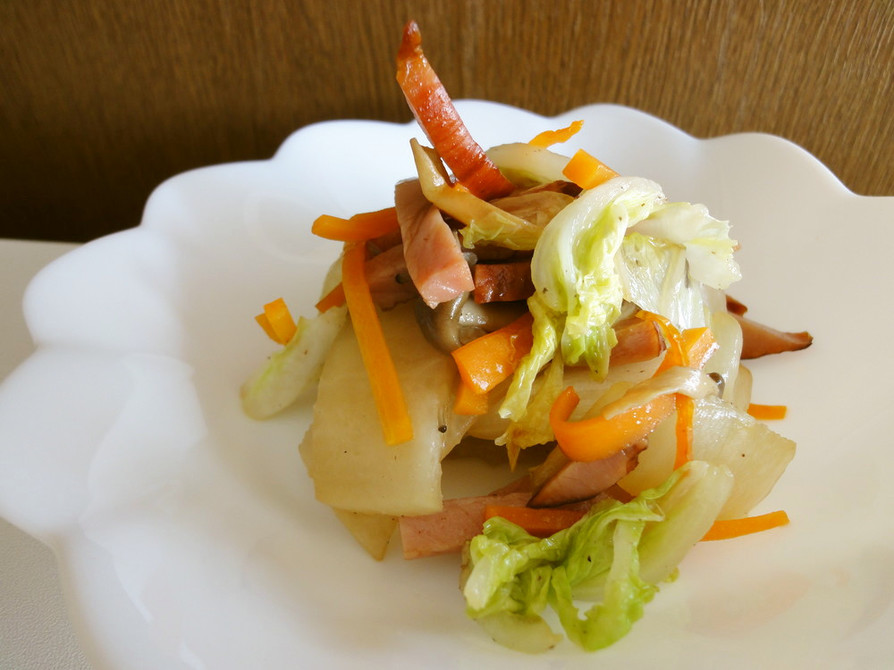白菜と煮豚の中華風炒めの画像