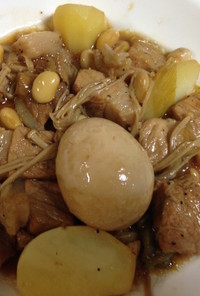 中華風豚肉と大豆のポトフ