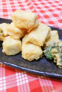 ちいさな高野豆腐の天ぷら
