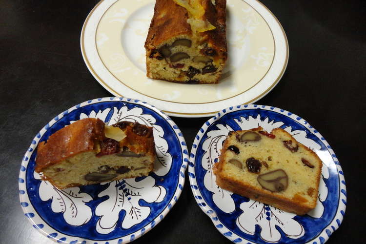 栗 あんずレーズン 秋のパウンドケーキ レシピ 作り方 By ざりがにサラダ クックパッド