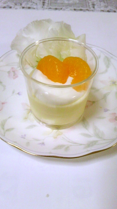 簡単！美味しい！オレンジヨーグルトプリンの画像