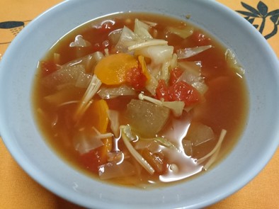 和風ダイエットトマトスープの写真