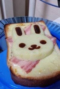ポテトなウサギちゃんトースト！(^o^)