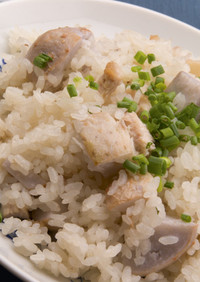 里芋と鶏肉の炊き込みご飯