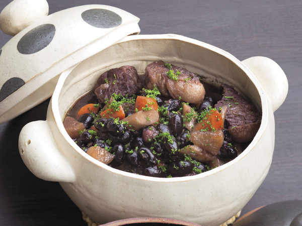 黒豆と牛肉のシチュー